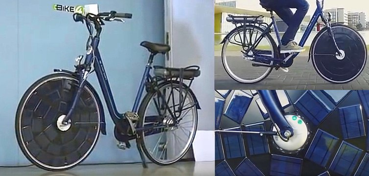 Велосипед на солнечных батареях S-bike