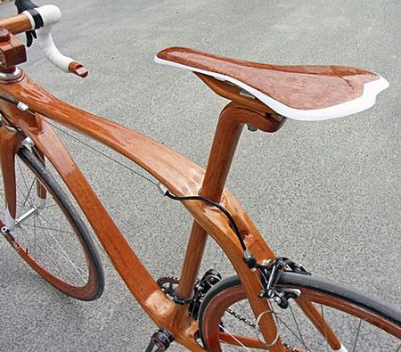 деревянное велосипедное седло