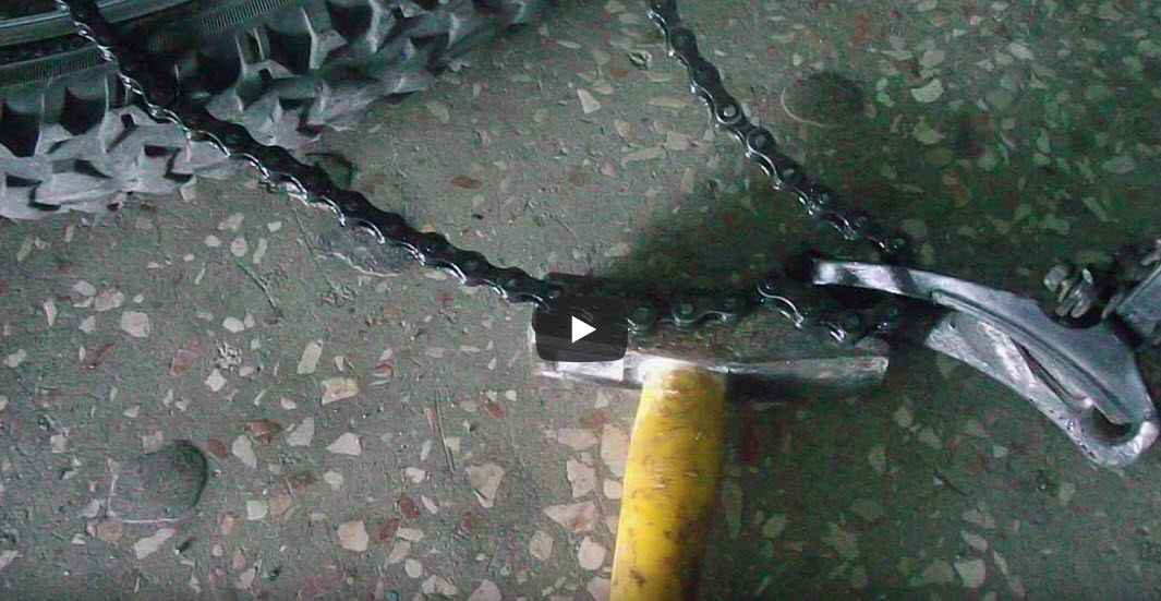 Как разъединить, расклепать и разомкнуть велосипедную цепь. Снять замок ...