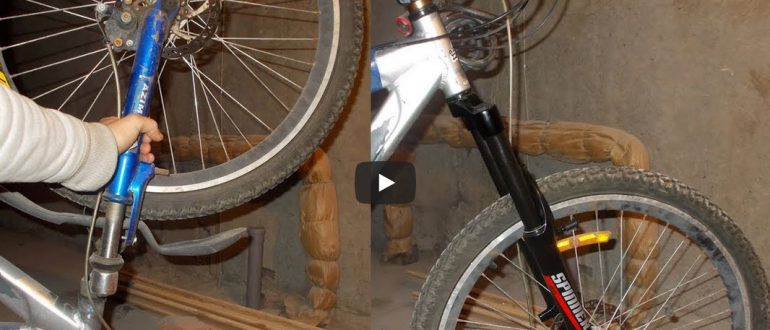 Как снять и заменить переднюю вилку велосипеда