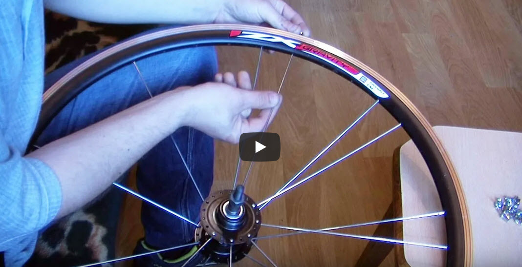 Как заспицевать, вставлять, набрать, заменить спицы на колесе ...