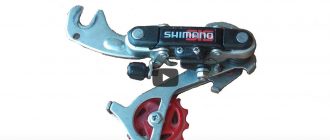 Задняя перекидка - переключатель велосипеда Shimano sis: ремонт, реставрация, настройка