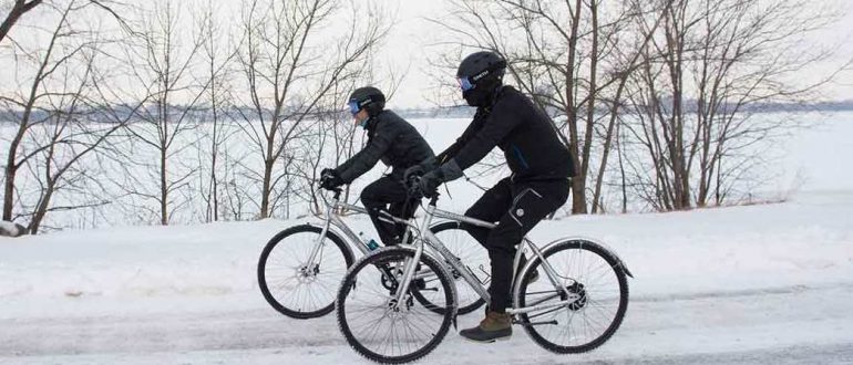 Как правильно ездить на велосипеде зимой?